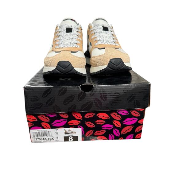 NIB! Diane Von Furstenberg x Skechers Suede Lace-Up Sneakers - Size 8 - Picture 11 of 12